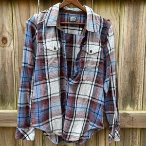 KAVU Plaid Flannel Shirt